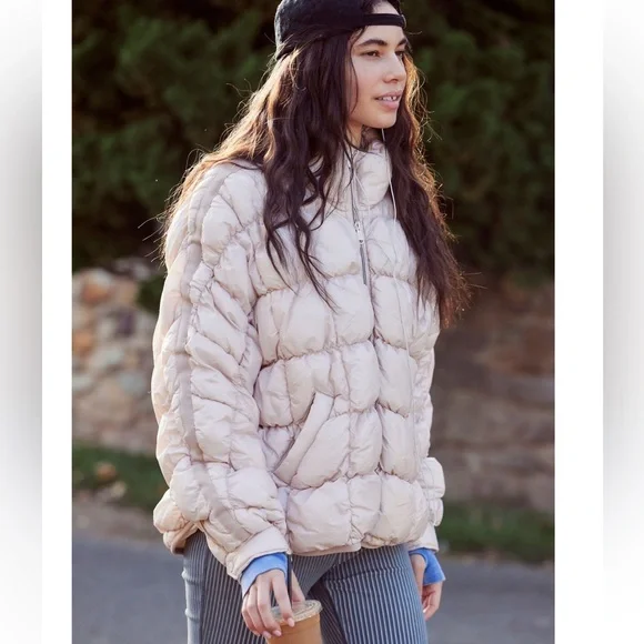 NWT Free People x FP Movement Pippa Scrunchy Glossy Packable Puffer Jacket - Picture 5 of 15